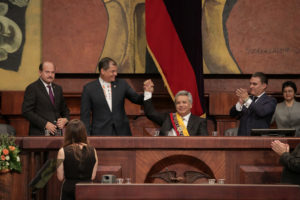 <p>Após denúncia de fraude, eleição presidencial no Equador vai a segundo turno (imagem: <a href="https://www.flickr.com/photos/asambleanacional/34029394114/in/photolist-TR4xiC-SKjzxU-RyYPxx-24JwKK5-8aSBf4-TR4wC9-bVGtHU-ccbyR3-aEEuYc-26omh8j-MByrHq-7aZ5z9-8aSKmg-24JwWjb-bUPiNB-bGJK5r-SKjN2G-RyYQ6r-27q1ftq-2fJhBFF-YpdVXb-bAaaf1-cPhjf5-TTWFke-267Fr82-HQesXx-bGQbMt-Xwr81q-btSGxf-bVGubq-axACQV-TTWvvp-8aSEan-27uiMhk-ZpbwKD-48QNcj-8aVWRL-bP54h8-UVXjh8-8aW3by-RyYQj2-ciJynQ-bAEKpT-SNUfu6-2eMyEzA-V8zoK2-8aSBw2-aC4sKV-TR4fTU-WCKpyu">Alberto Romo/Asamblea Nacional</a>)</p>