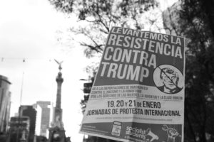 <p>An anti-Trump protest in Mexico City (image: <a href="https://www.flickr.com/photos/127787973@N06/32393209236" target="_blank" rel="noopener">Adrian Martinez </a>)</p>