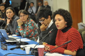 <p>Isabel Zuleta (right) of Rios Vivos at the Inter-American Commission of Human Rights (image: <a href="https://www.flickr.com/photos/cidh/10596675503" target="_blank" rel="noopener">Comisión Interamericana de Derechos Humanos</a>)</p>