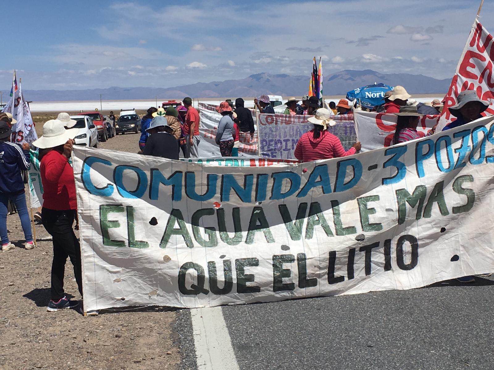 Communities protesting lithium mining in Jujuy, Argentina, saying water is more valuable than lithium