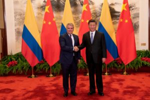 <p>Colombian president Iván Duque meets counterpart Xi Jinping on a recent official visit (image: Presidency of Colombia)</p>