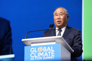 <p>Xie Zhenhua habla en el Global Climate Action Summit en 2018 (imagen: &lt;a href=&#8221;https://www.flickr.com/photos/155996633@N08/43831173445&#8243;&gt;Global Climate Action Summit&lt;/a&gt;)</p>