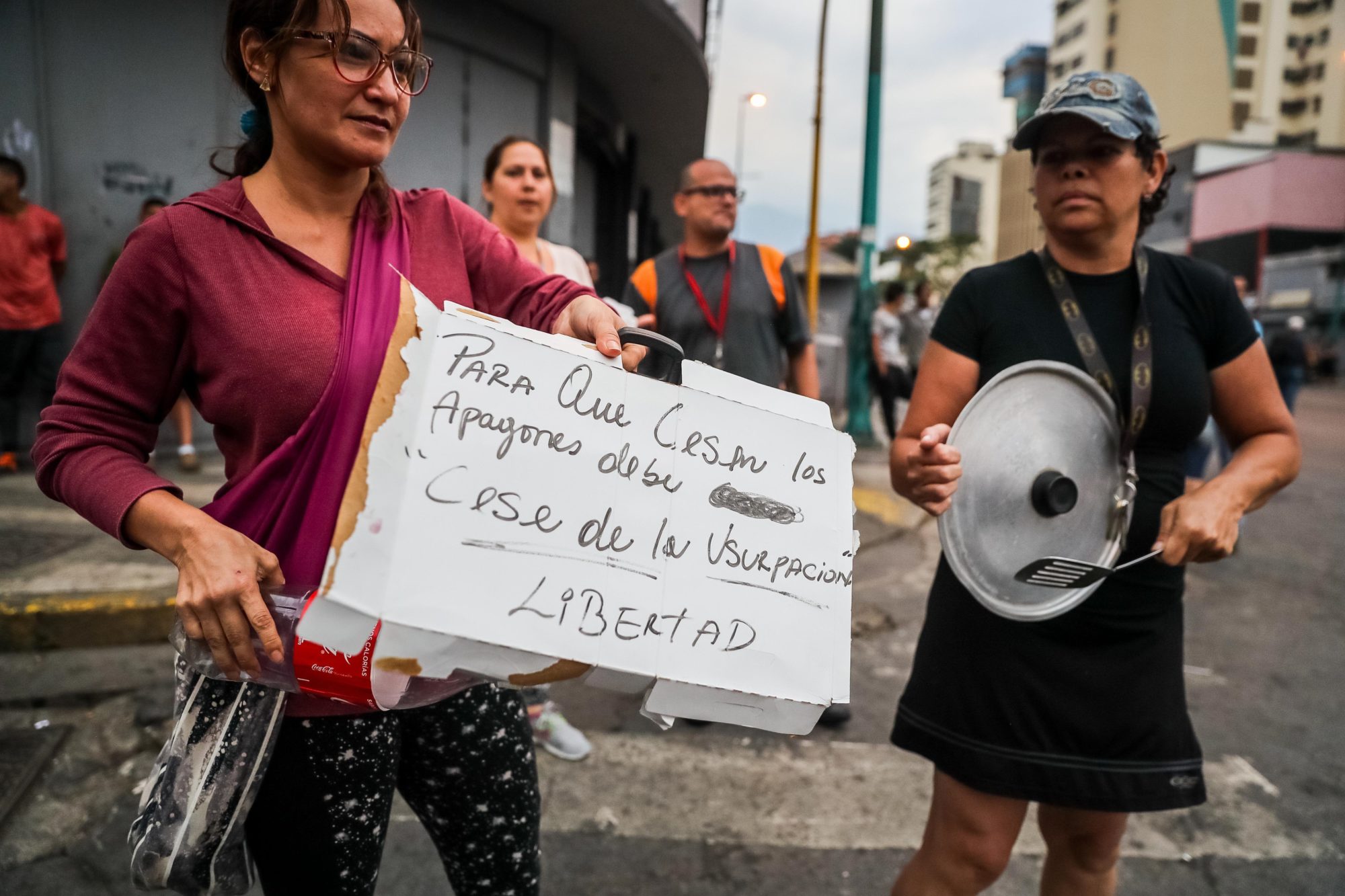 Venezuela blackouts protest