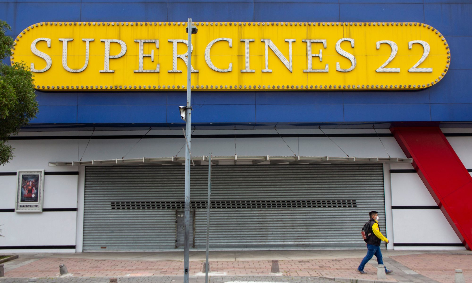 A locked-down cinema in Quito, Ecuador