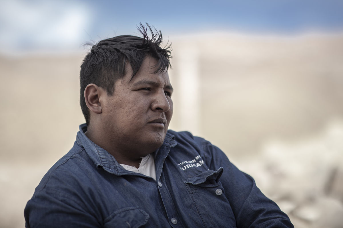 Eloy Quispe, President of the Aboriginal Community of San Miguel de Colorados