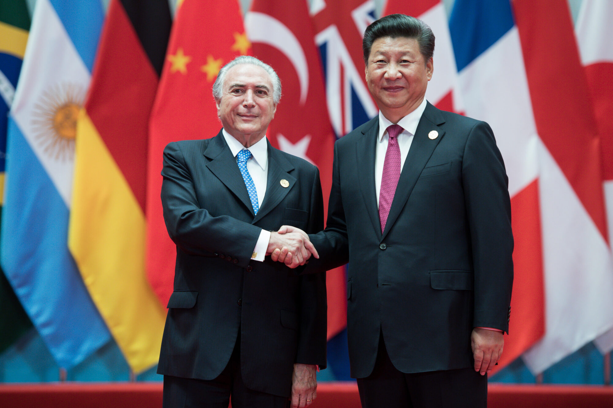 Michel Temer e Xi Jinping