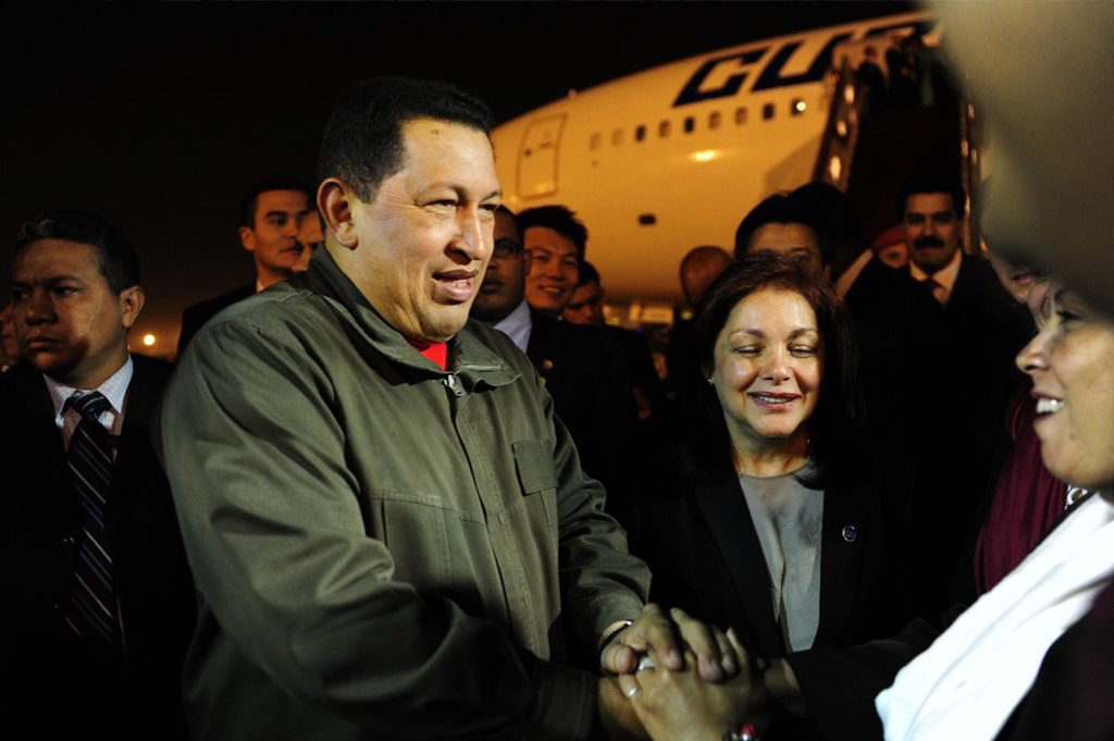 Hugo Chávez and Rocío Maneiro