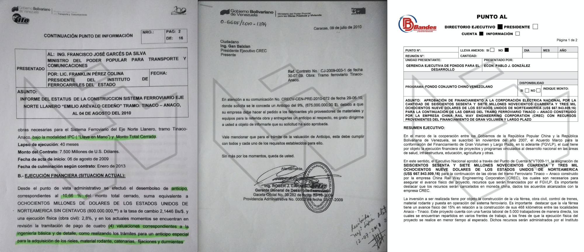 venezuela railway documents