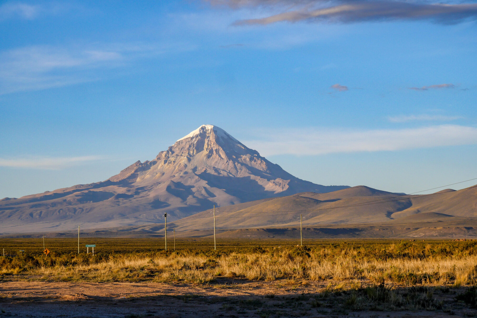 Vista montaña Oruro en Bolivia, departamento con gran potencial para la energía solar