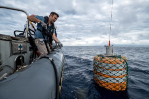 Buoy Fitted with AIS Connected to a Longline in the Atlantic Ocean