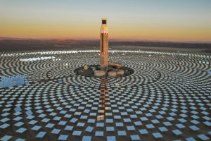 <p>The Cerro Dominador solar plant, in the Atacama desert in northern Chile. The Atacama region receives some of the world’s highest levels of solar radiation, and has been a focus for much of Chile’s solar power expansion. (Image: <a href="https://flic.kr/p/2mb7XSz">Tamara Merino</a> / <a href="https://flickr.com/people/imfphoto/">International Monetary Fund</a>, <a href="https://creativecommons.org/licenses/by-nc-nd/2.0/">CC BY-NC-ND</a>)</p>